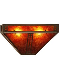 Prairie Single Pocket Sconce In Bronze Finish